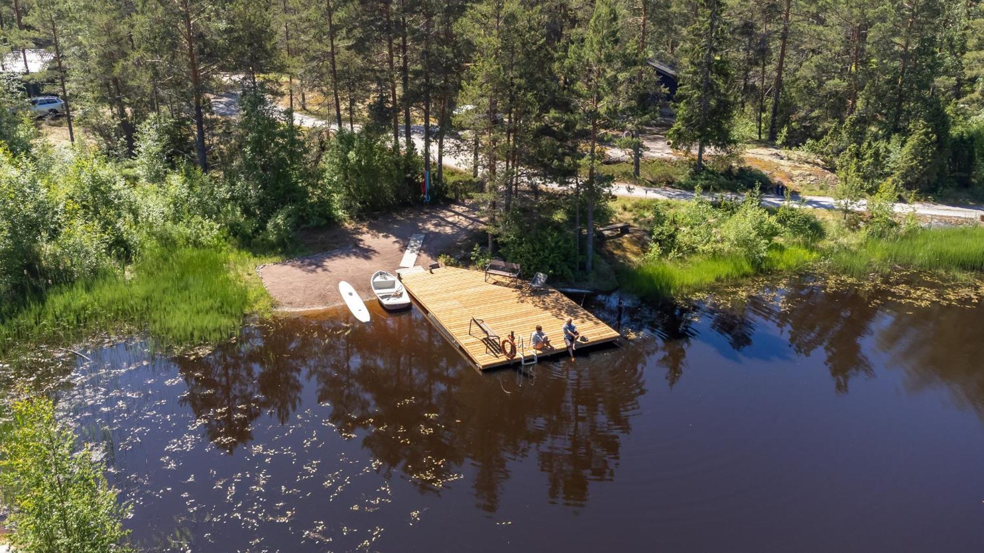 Pinetree Cottages Cozy Log Cabin Kalanti Bagian luar foto