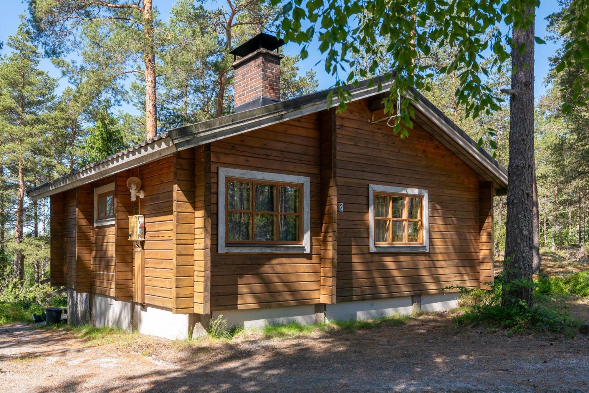 Pinetree Cottages Cozy Log Cabin Kalanti Bagian luar foto