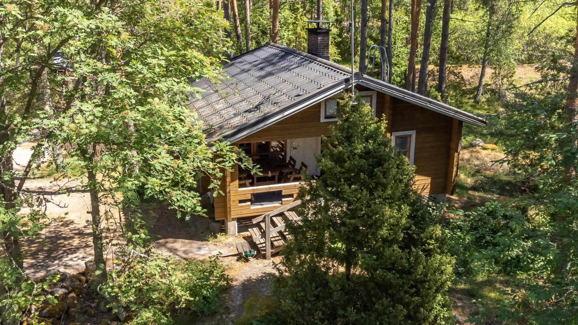Pinetree Cottages Cozy Log Cabin Kalanti Bagian luar foto